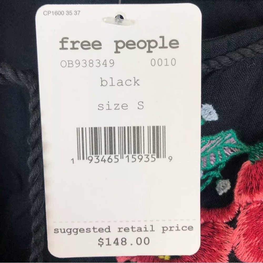 Free People Spell On You Women’s Embellished Mini Short Black Dress Size Small - Picture 5 of 5